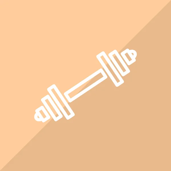 Barbell Web Pictogram Vectorillustratie — Stockvector