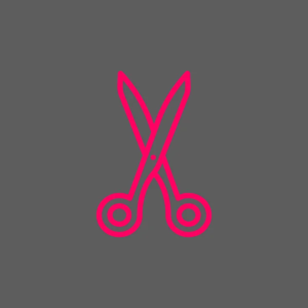 Schere Web Symbol Vektorillustration — Stockvektor