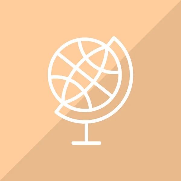 Globe Web Icon Vector Illustration — Stock Vector