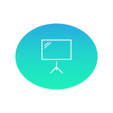 Billboard web simgesi. Vektör çizim 