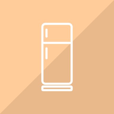 buzdolabı renk web simgesi. vektör çizim.