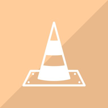 vektörel trafik koni simgesi