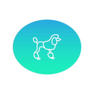 Köpek ağı simgesi. Vektör illüstrasyonu 