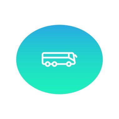 Otobüs web simgesi. vektör çizim 