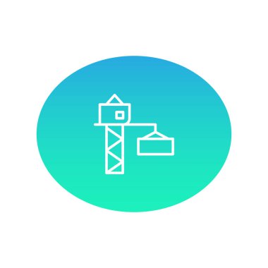 Vinç renk web simgesi. vektör çizim