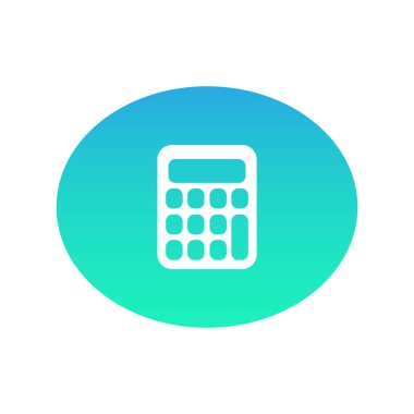 hesap makinesi web simgesi. vektör çizim 