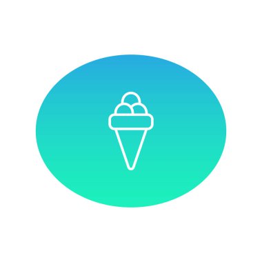 dondurma renk web simgesi. vektör çizim