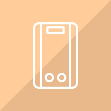 Kazan renk web simgesi. vektör çizim.