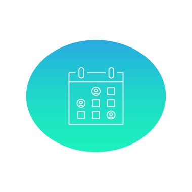 Takvim web simgesi. Vektör illüstrasyonu 