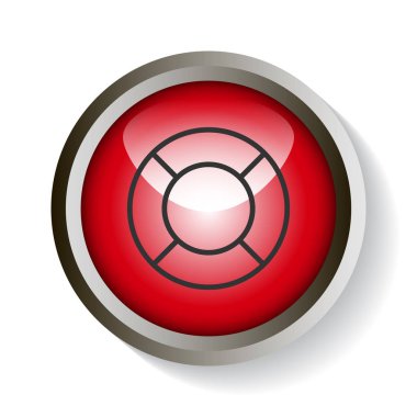 Lifebuoy web simgesi. Vektör çizim