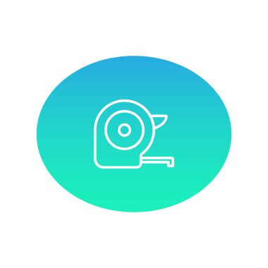 Cetvel rengi web simgesi. vektör çizim