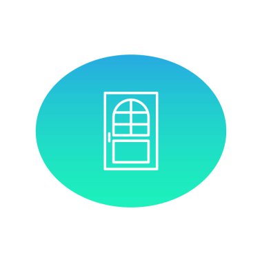 kapı renk web simgesi. vektör çizim.