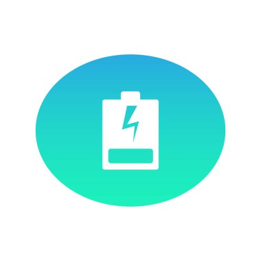 Pil web simgesi. Vektör çizim 