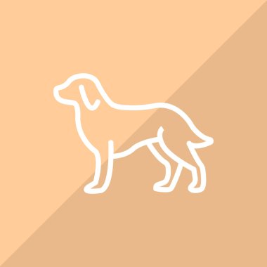 Köpek ağı simgesi. Vektör illüstrasyonu 