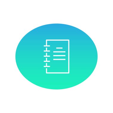 belge web simgesi. Vektör illüstrasyonu 