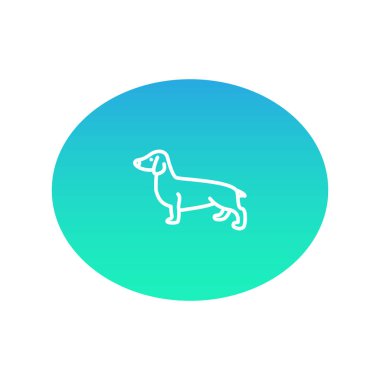 Köpek ağı simgesi. Vektör illüstrasyonu 