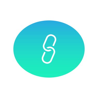 zincir web simgesi. Vektör çizim