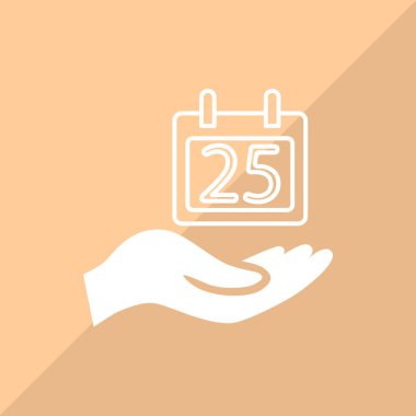 Takvim web simgesi. Vektör illüstrasyonu 