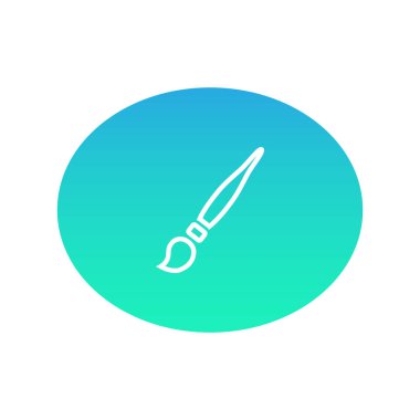 Fırça web simgesi. vektör çizim 