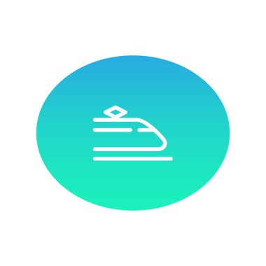 Tren web simgesi. Vektör çizim 