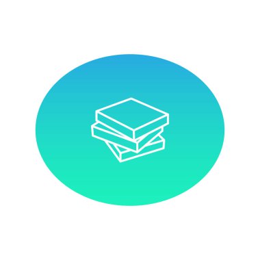 Kitap web simgesi. Vektör illüstrasyonu