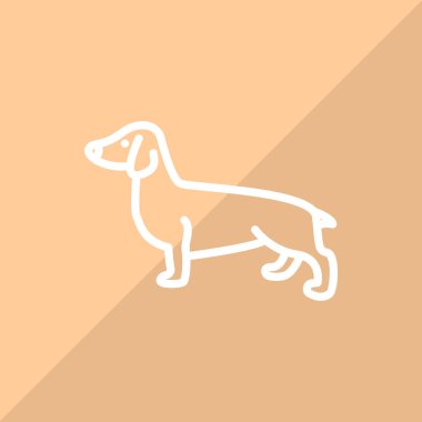 Köpek ağı simgesi. Vektör illüstrasyonu 