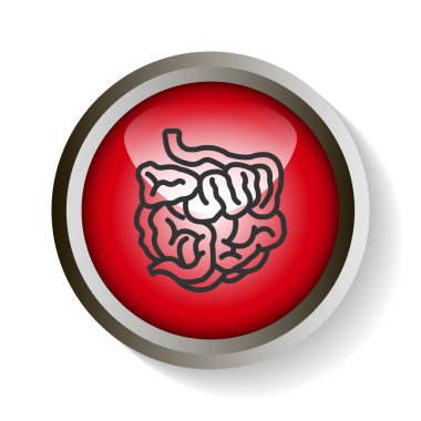 bağırsak renk web simgesi. vektör çizim