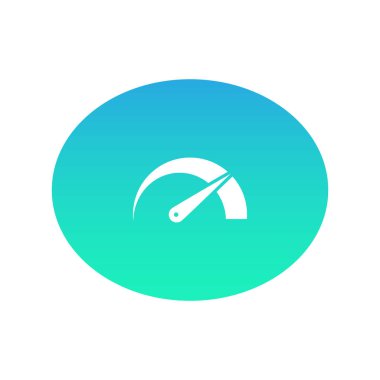 hız göstergesi web simgesi. Vektör çizim