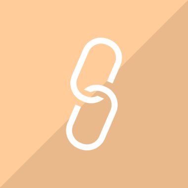 zincir web simgesi. Vektör çizim