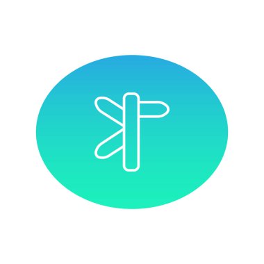 Işaret renk web simgesi. vektör çizim