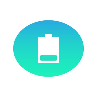 Pil web simgesi. Vektör çizim 