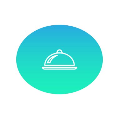 çanak renk web simgesi. vektör çizim.