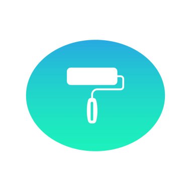 Fırça web simgesi. vektör çizim 