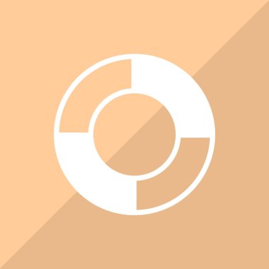 Lifebuoy web simgesi. Vektör çizim