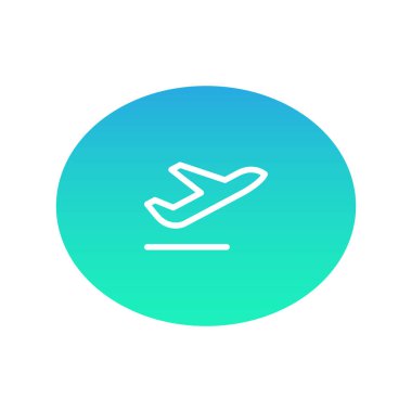 uçak web simgesi. Vektör çizim 