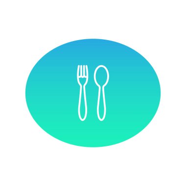 mutfak eşyaları renk web simgesi. vektör çizim.