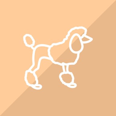 Köpek ağı simgesi. Vektör illüstrasyonu 