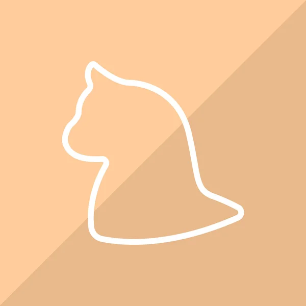 Icono gato — Vector de stock