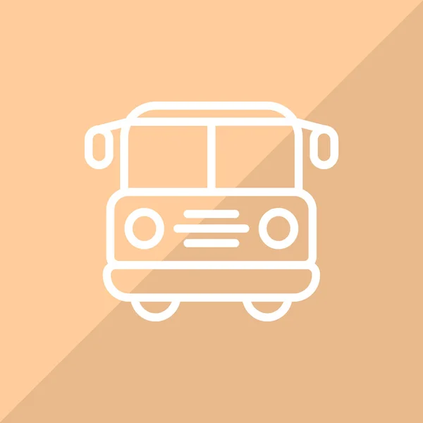 Bus Web Pictogram Vectorillustratie — Stockvector