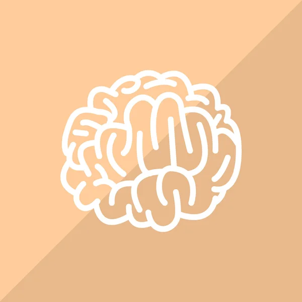 Icono Web Del Cerebro Ilustración Vectorial — Vector de stock