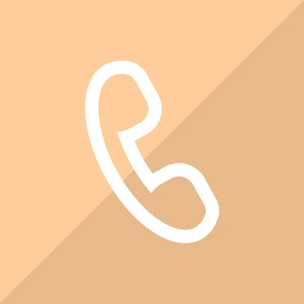 Telephone Web Icon Vector Illustration — Stock Vector