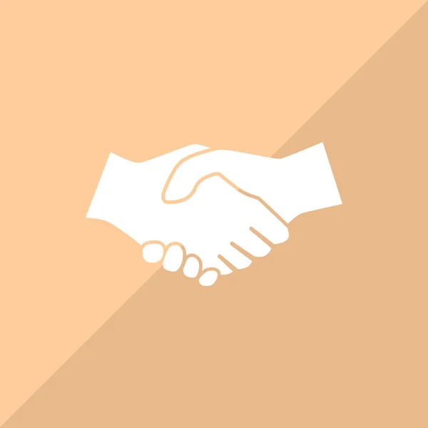 Ícone Web Handshake Ilustração Vetorial —  Vetores de Stock