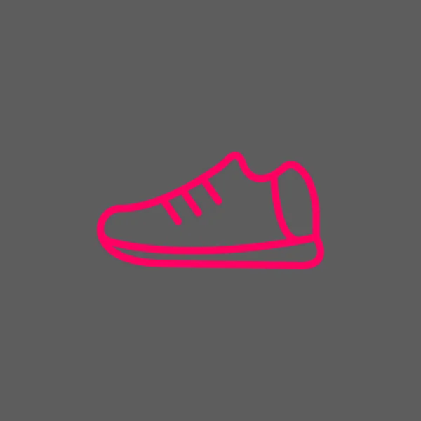 Spor Ayakkabı Renk Web Simgesi Vektör Çizim — Stok Vektör
