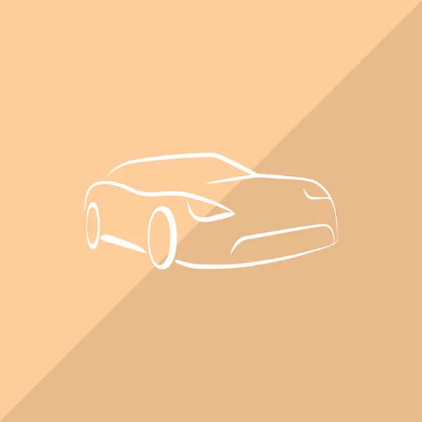 Auto Web Icoon Vectorillustratie — Stockvector