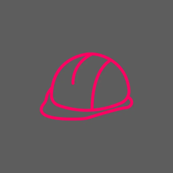 ヘルメットの色の Web アイコン ベクトル図 — ストックベクタ