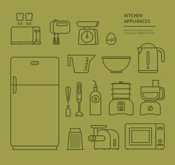 Household icon set — Stock Vector