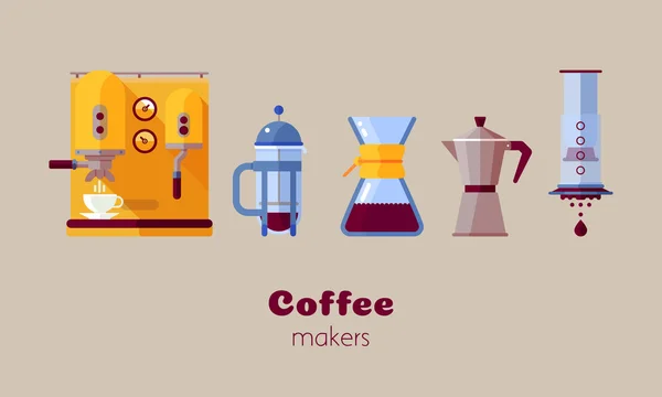 Kaffebryggare ikon — Stock vektor