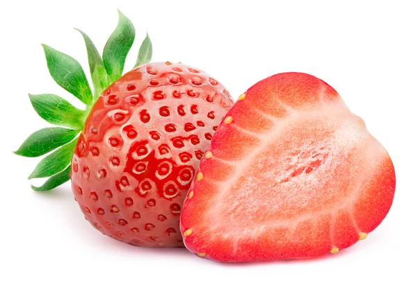 Beyaz yapraklı çilekler