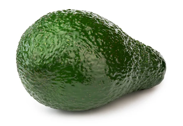 Zelené avokádo, samostatný — Stock fotografie