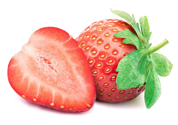 Beyaz yapraklı çilekler